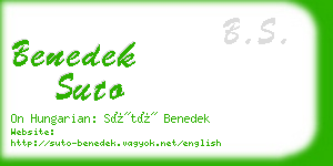 benedek suto business card